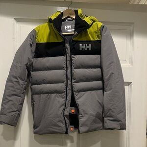 Helly Hansen Two-Tone Jacket in Gray and Lime